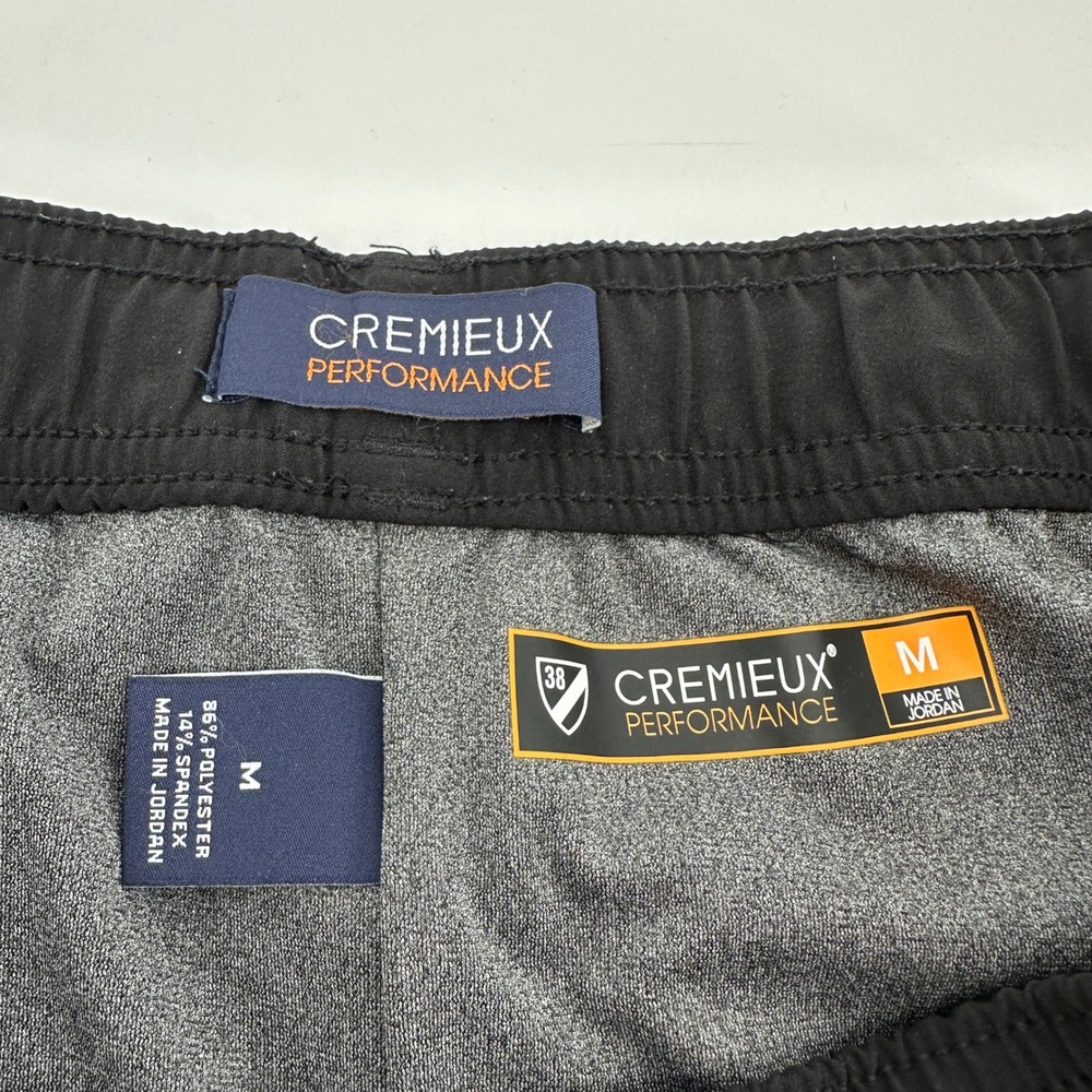 Cremieux Men Size Medium Black Athletic Gym Shorts Flawed Read Description TLC - Picture 6 of 9